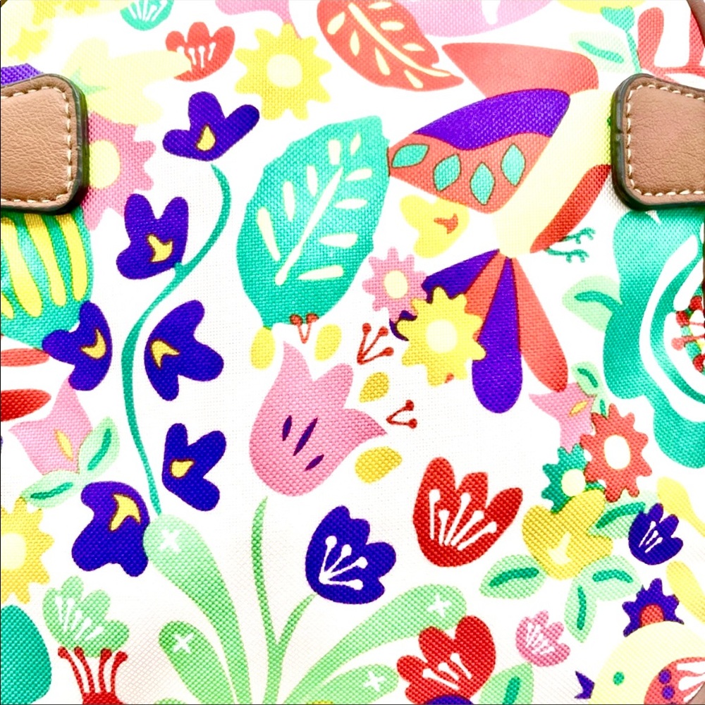 Lilly Bloom bright bold floral print casual cross - Picture 3 of 5